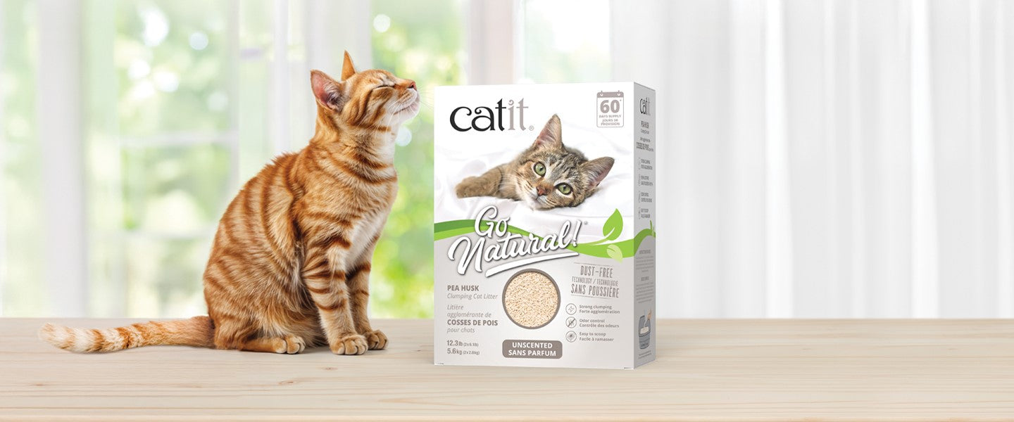 Catit Go Natural! Pea Husk Cat Litter in Unscented