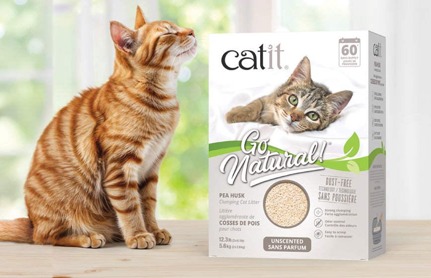 Catit Go Natural! Pea Husk Cat Litter in Unscented